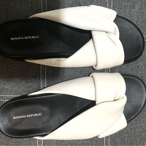 Banana Republic leather slides